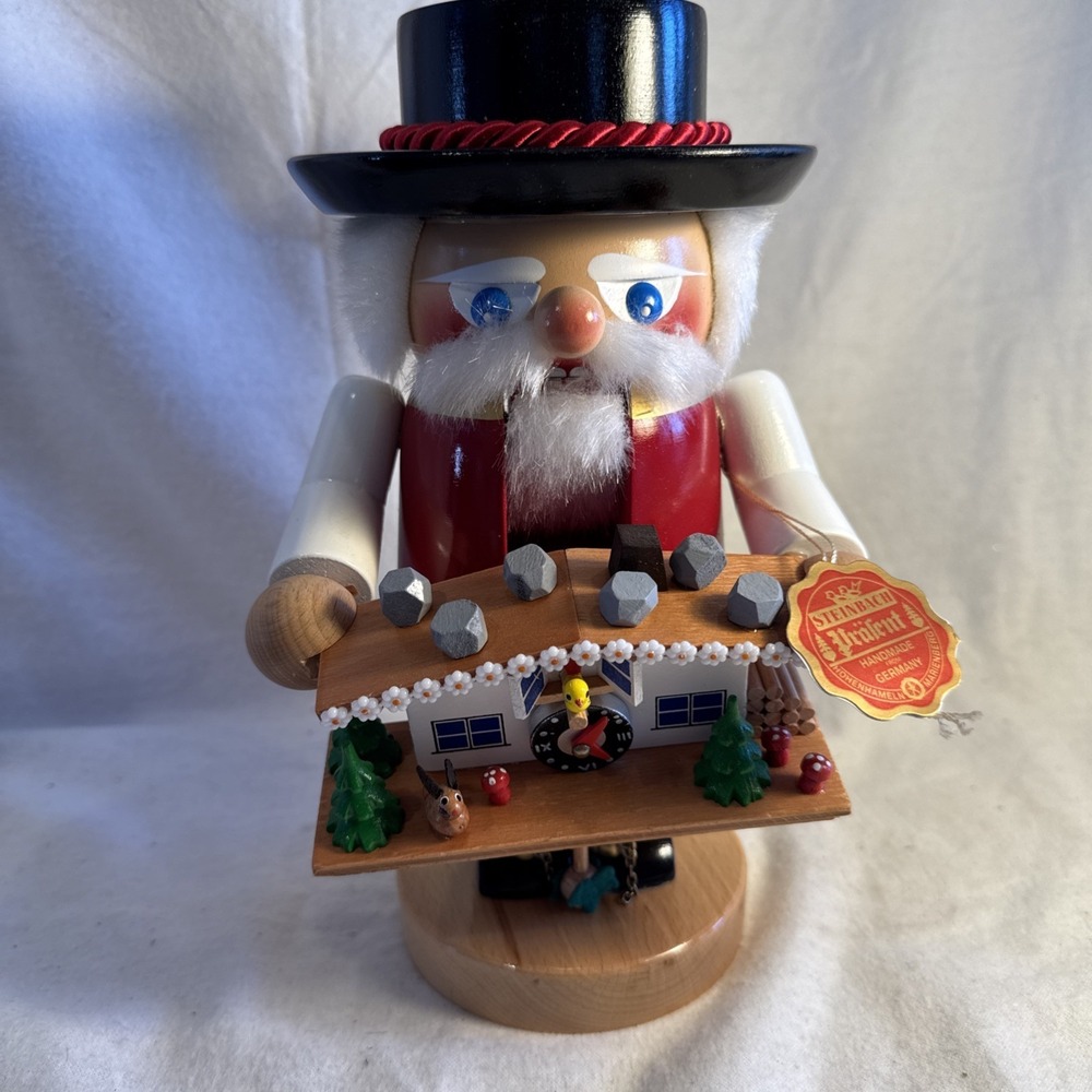 Vintage STEINBACH Nutcracker BLACK FORESTER HAND MADE IN GERMANY 9.5" S1511 Tag
